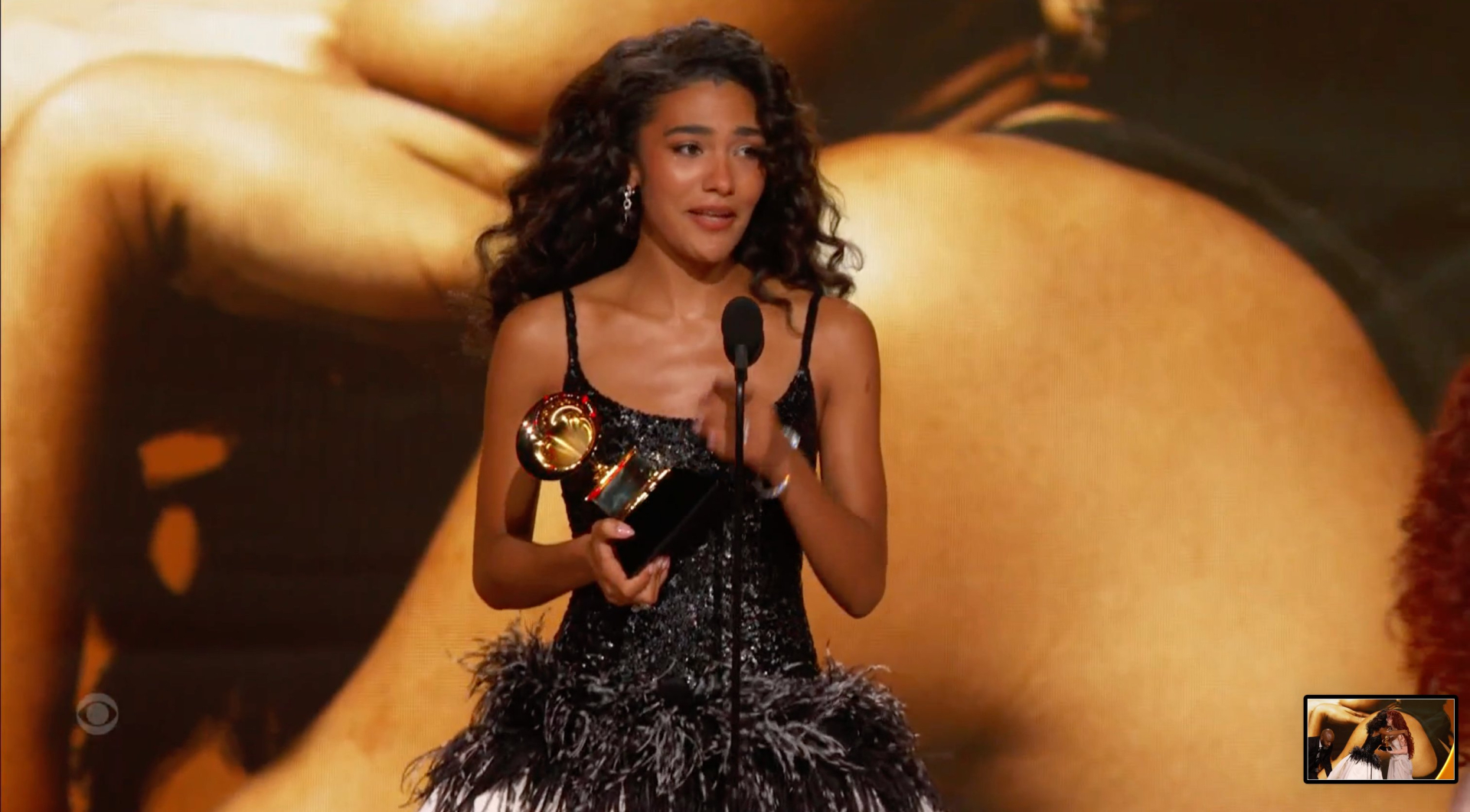 Olivia Dean giành chiến thắng ở hạng mục Best New Artist (Nghệ sĩ mới xuất sắc nhất) (Ảnh: X)