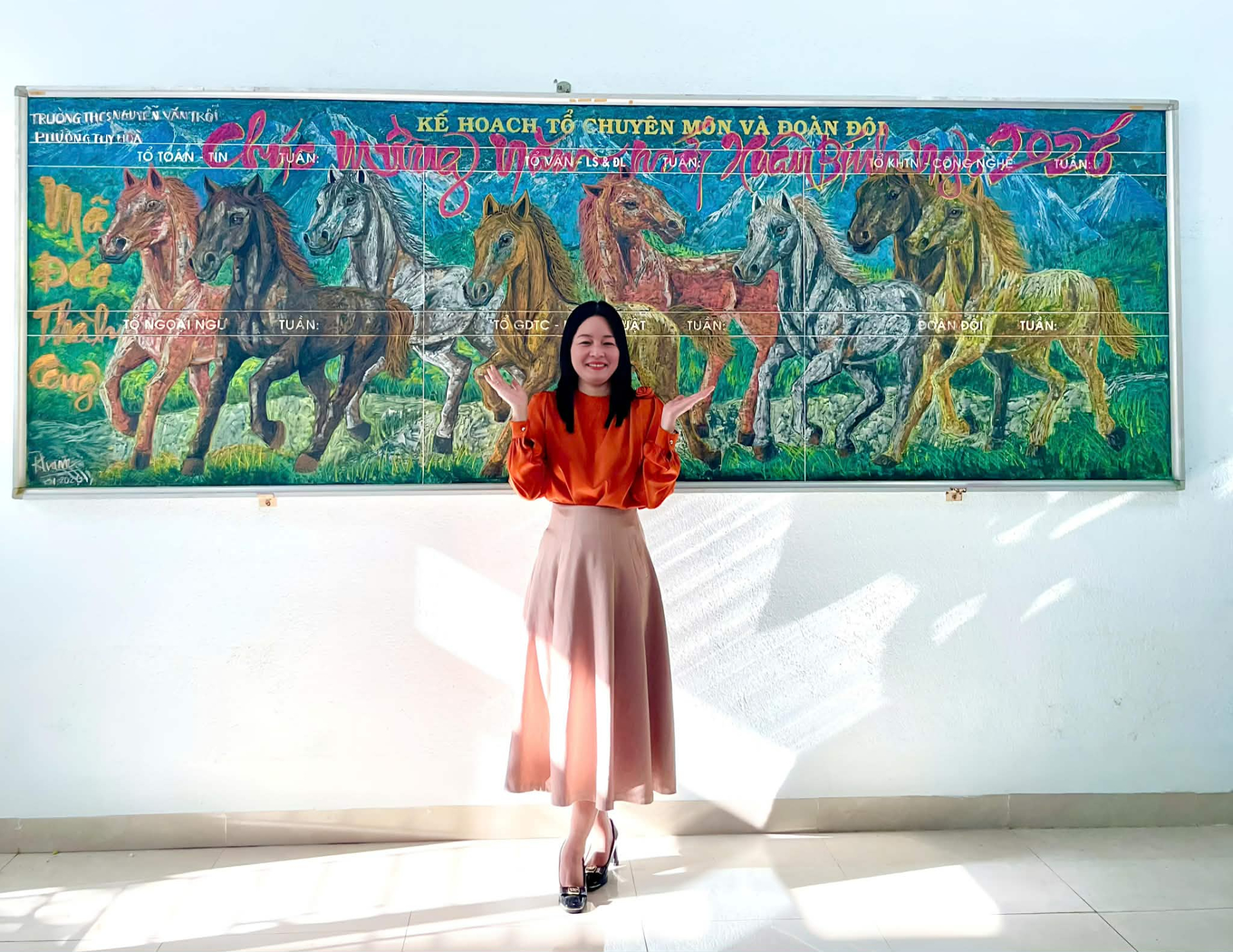 Tác phẩm năm nay được cô Trâm đánh giá là khó và tốn nhiều công sức nhất từ trước đến nay. (Ảnh: NVCC)