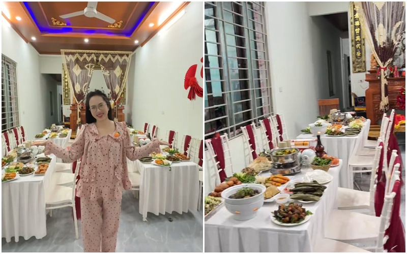 Cặp đôi làm mấy mâm cơm mời gia đình, người thân 2 bên chia vui chứ không phải tổ chức đám cưới