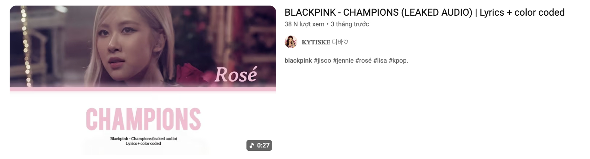 Ca khúc Champions...