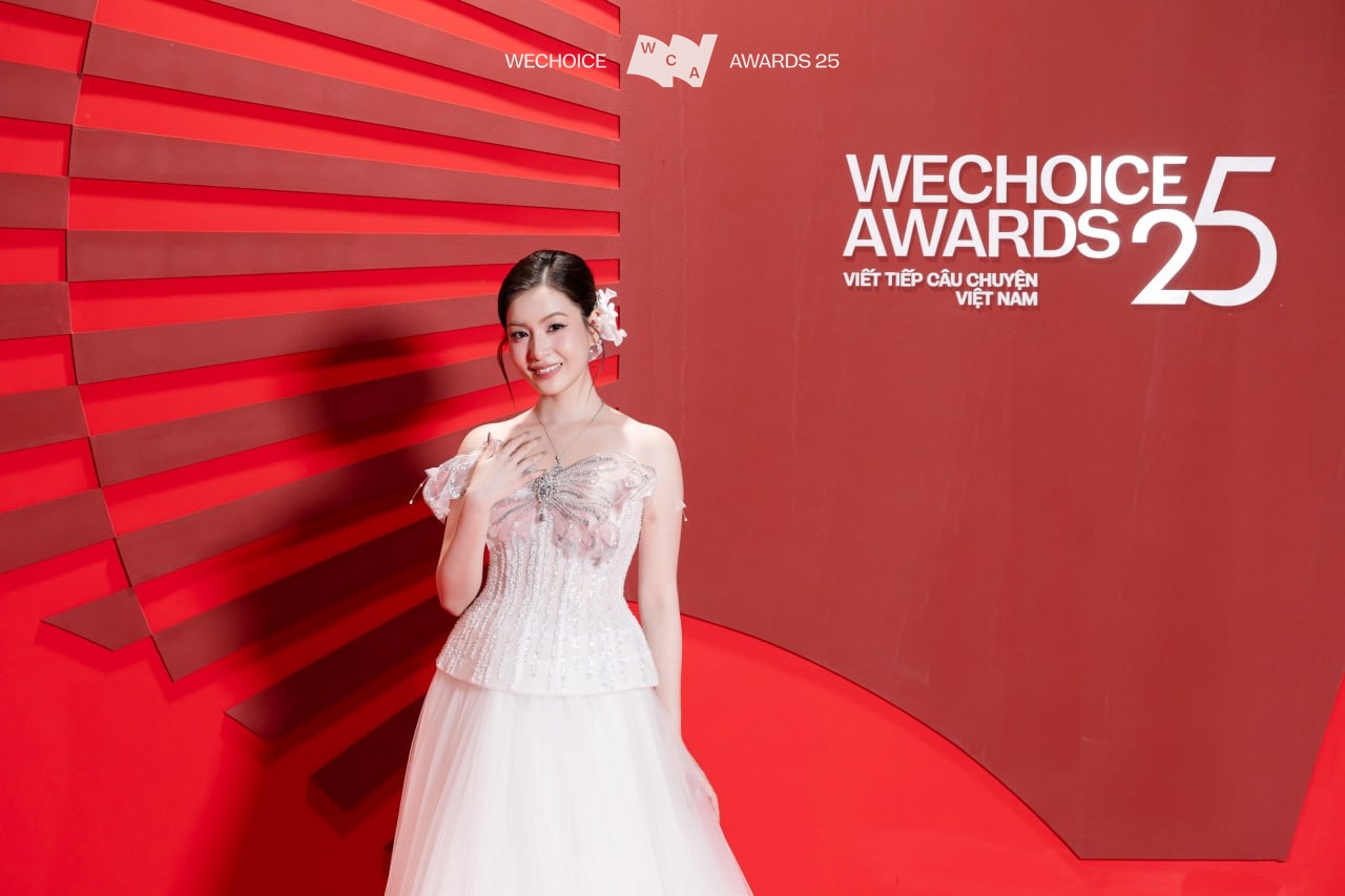 Nguyễn Lâm Thảo Tâm (sinh năm 2000) là MC thảm đỏ Gala WeChoice Awards 2025.