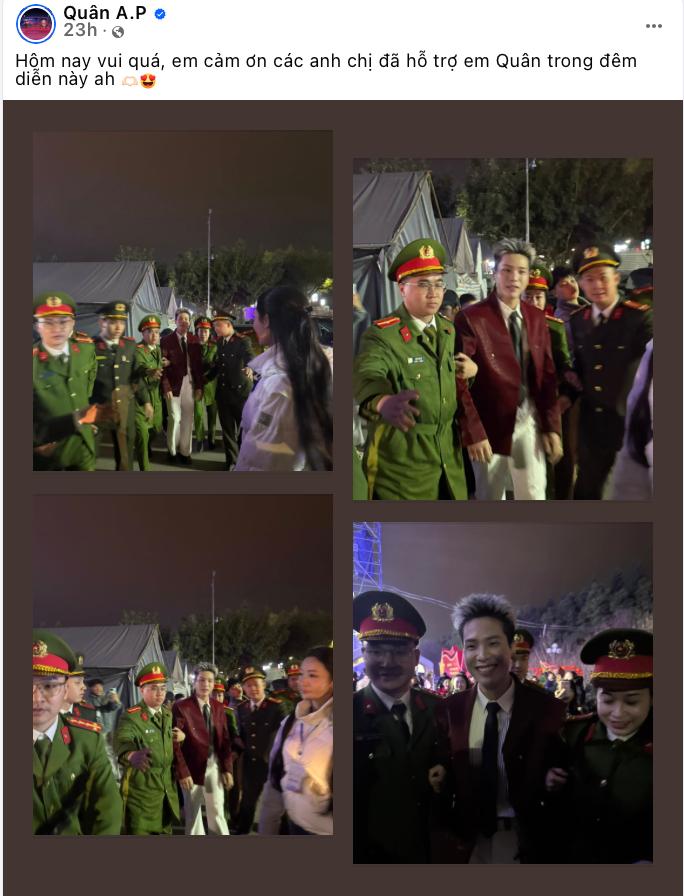 Quân A.P bất ngờ trở thành tâm điểm chú ý trên mạng xã hội (Ảnh cap màn hình)
