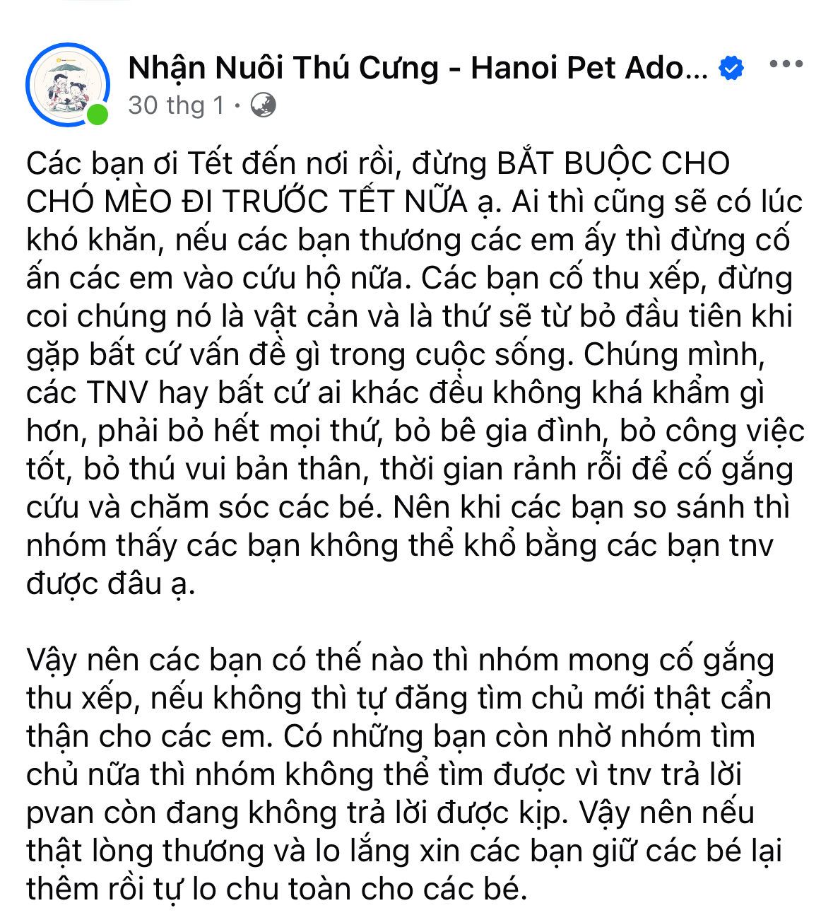 Các đơn vị, trung tâm cứu hộ chó mèo 