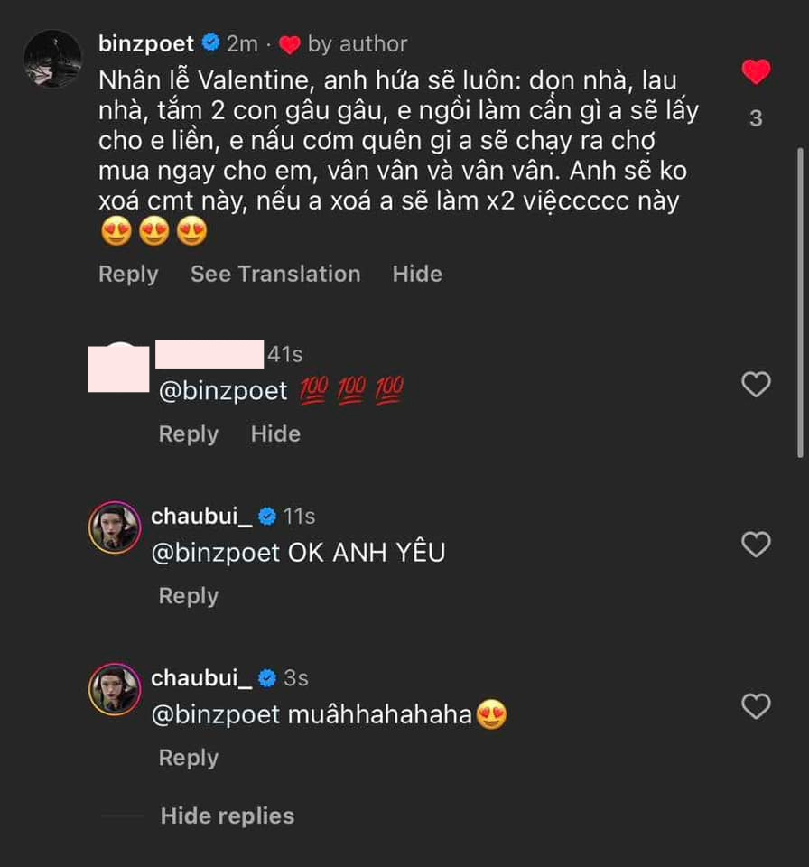 Lời hứa của Binz năm 2025 (Ảnh chụp màn hình)