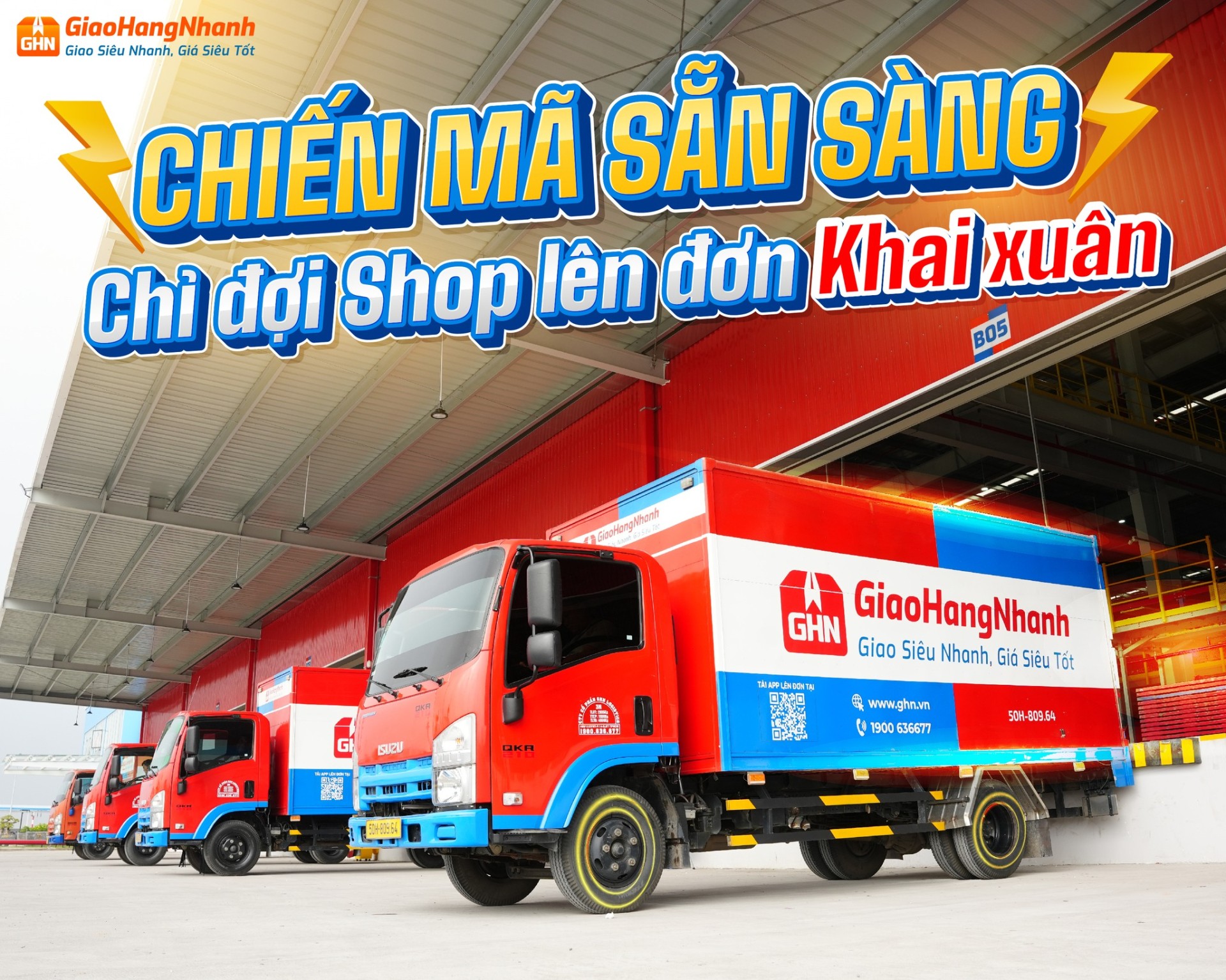 Giao Hàng Nhanh cũng đã sẵn sàng (Ảnh: GHN)