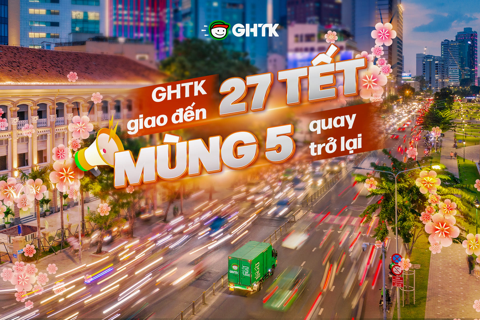 GHTK trở lại vào mùng 5 Tết (Ảnh: GHTK)