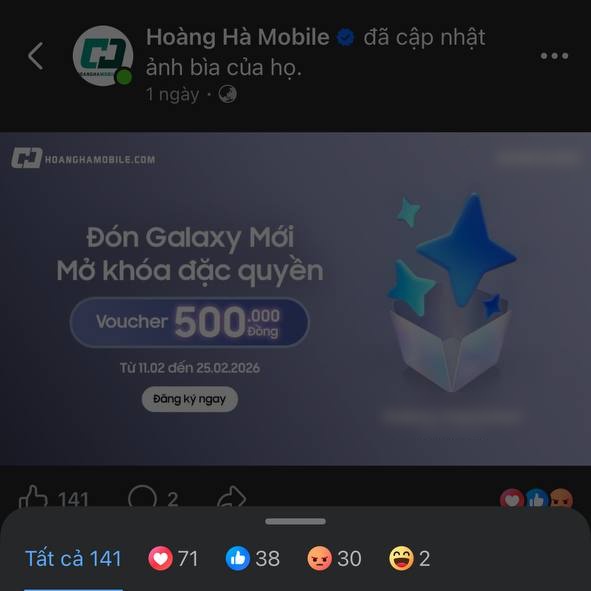 Các bài đăng của Hoàng Hà Mobile xuất hiện nhiều lượt phẫn nộ 
