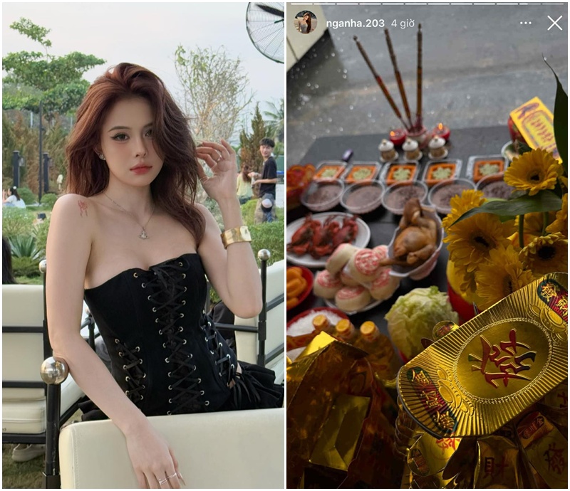 Hà Môi và mâm cỗ Thần Tài.