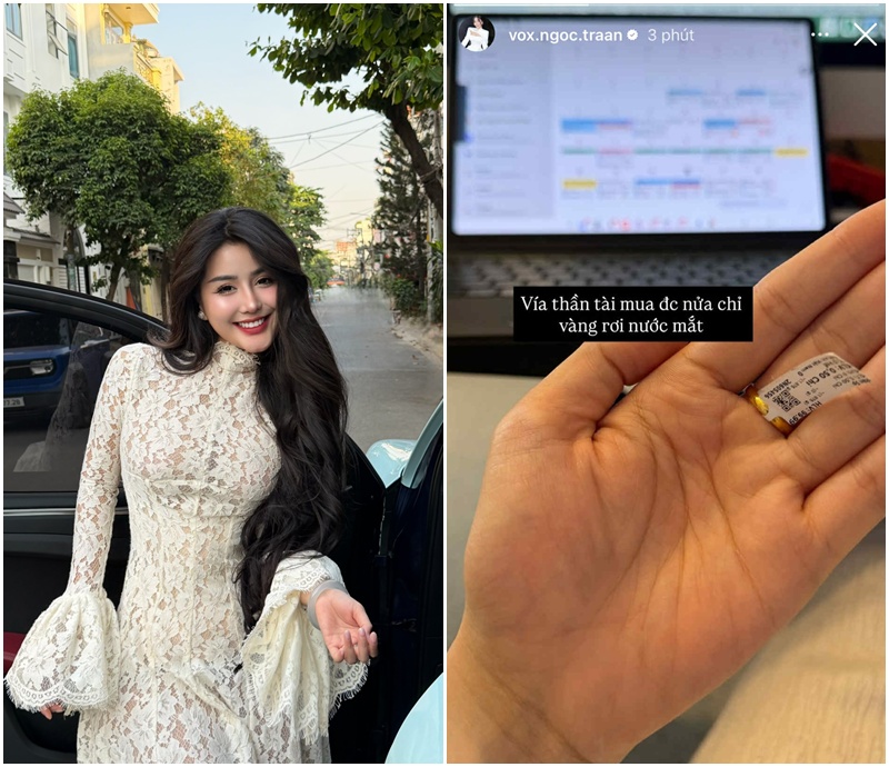 Võ Ngọc Trân chỉ kịp mua nửa chỉ vàng trong ngày Thần Tài.