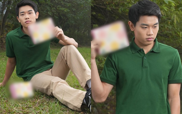 Đình Bắc đóng quảng cáo mà biểu cảm được netizen ví như AI. Ảnh: MXH