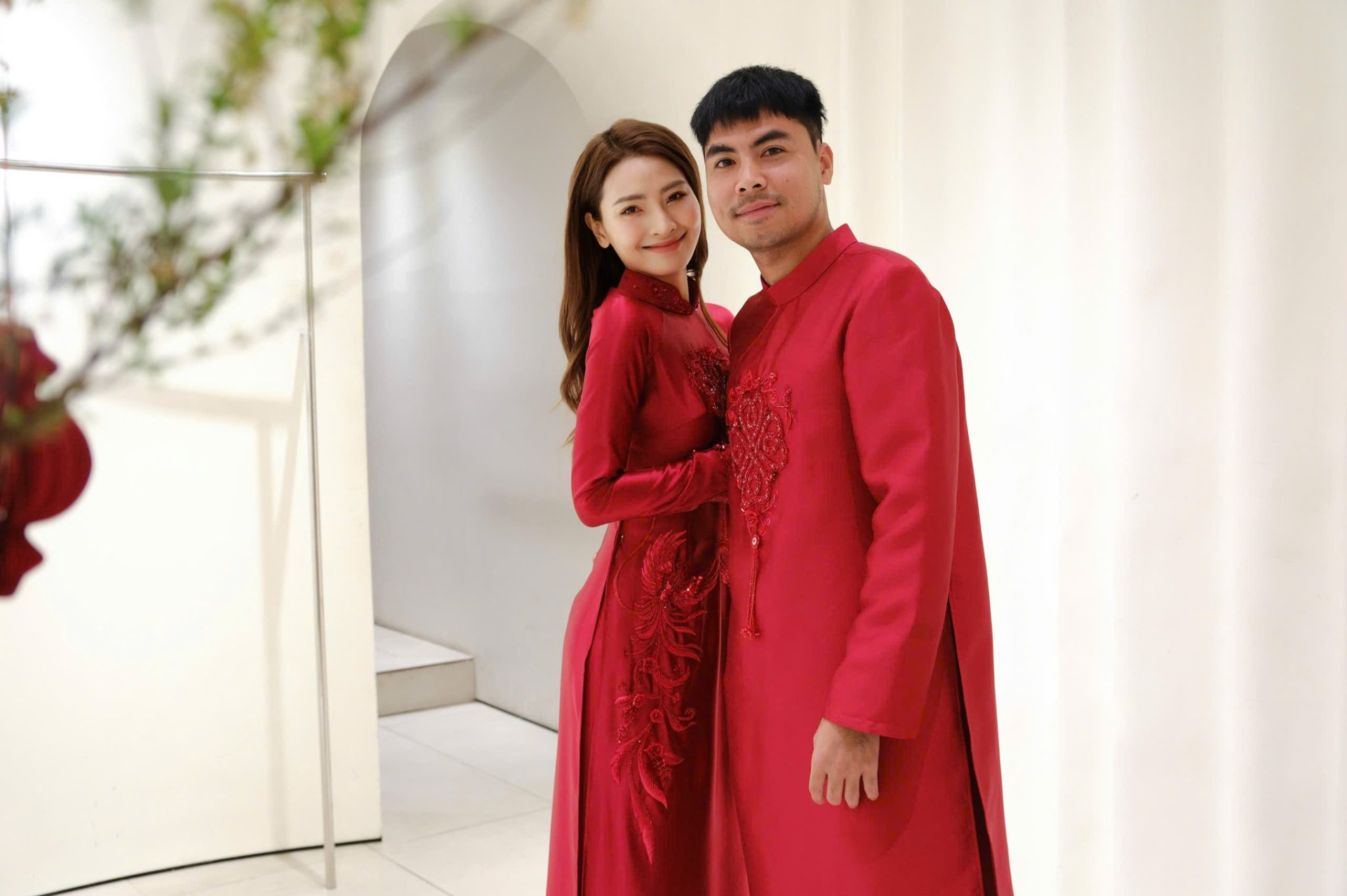 MC Mù Tạt và cầu thủ Đức Huy (Ảnh: Hà Cúc)