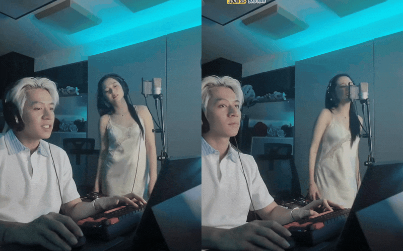 Dưới phần bình luận, nhiều cư dân mạng bắt đầu chú ý đến bộ trang phục mà nữ ca sĩ lựa chọn trong buổi thu âm