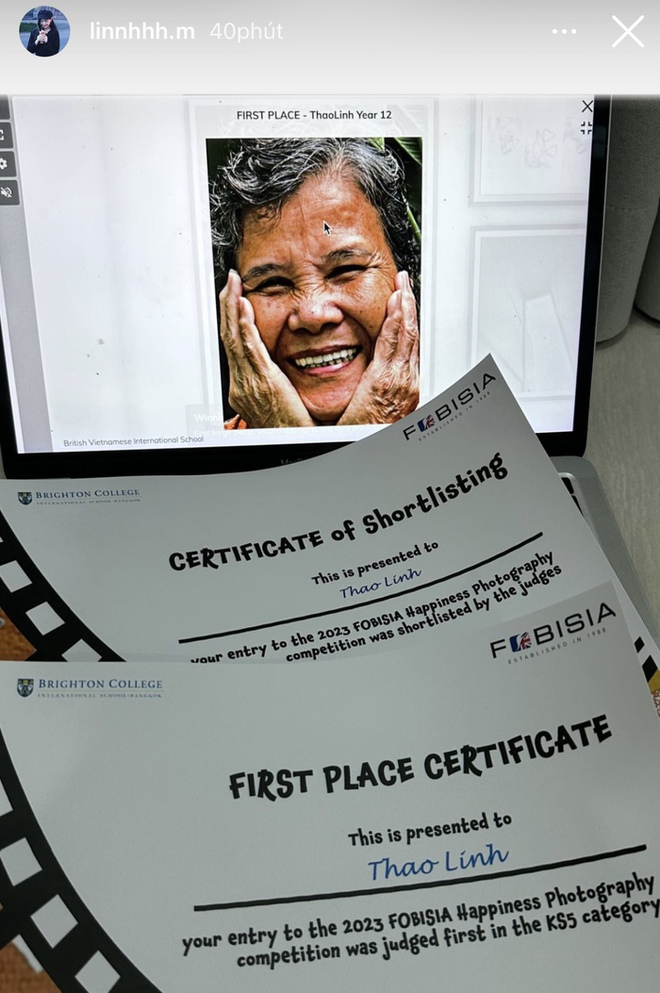 Lọ Lem cũng từng giành giải cao nhất trong một cuộc thi nhiếp ảnh