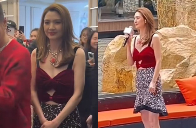 Hồng Hân xuất hiện với vẻ ngoài mệt mỏi, héo hon. Ảnh: HK01.