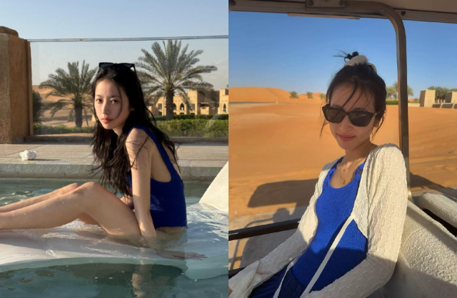 Châu Vũ Đồng đăng ảnh check-in kỳ nghỉ ở UAE...