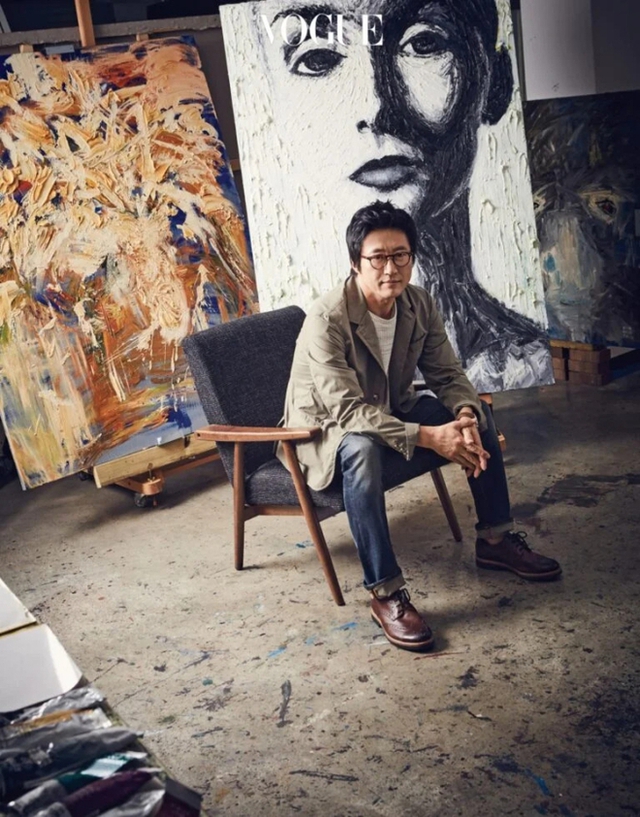 Nam tài tử đã chuyển sang làm họa sĩ trong giai đoạn rời xa ánh đèn sân khấu. Anh sở hữu gia tài hội họa đồ sộ với hơn 130 tác phẩm. Ảnh: Nate