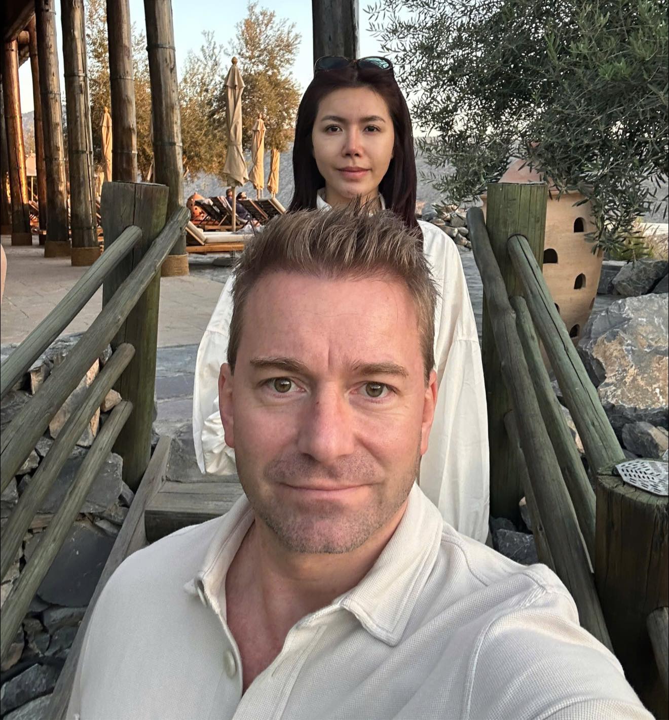 Lý do Minh Tú đến Oman là vì không muốn chồng đi công tác một mình vào những ngày Tết Việt Nam (ảnh: FBNV)