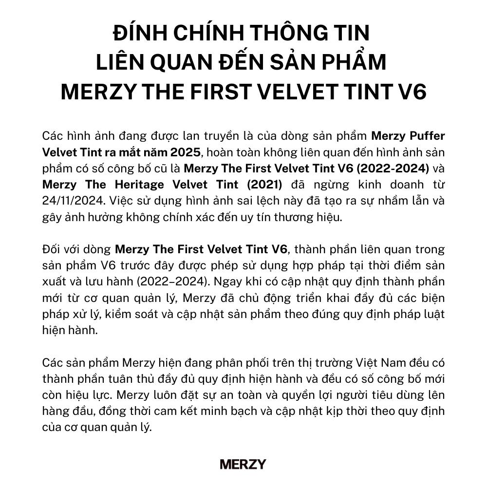 Bài đăng đính chính của Merzy (Ảnh fanpage).