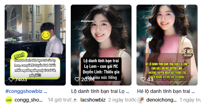 Các bài đăng trên MXH liên quan đến 