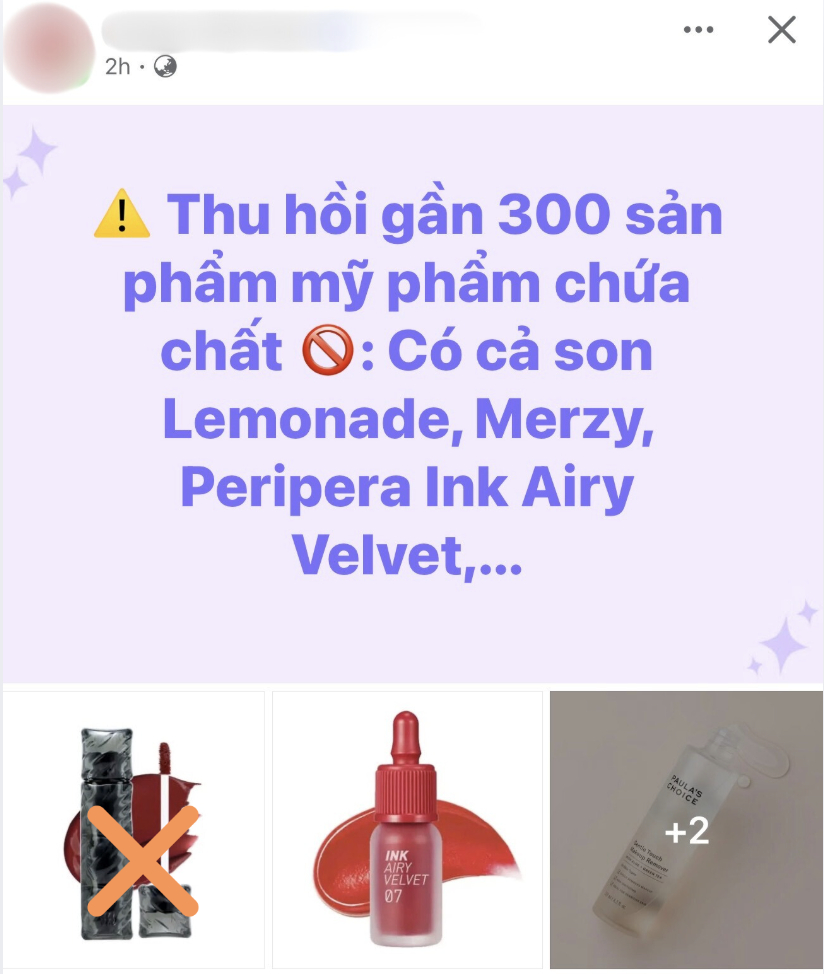 Giữa làn sóng hoang mang của người tiêu dùng, việc sử dụng sai hình ảnh một sản phẩm có số lượng tiêu thụ cao cũng góp phần tạo nên bối rối (Ảnh chụp màn hình).