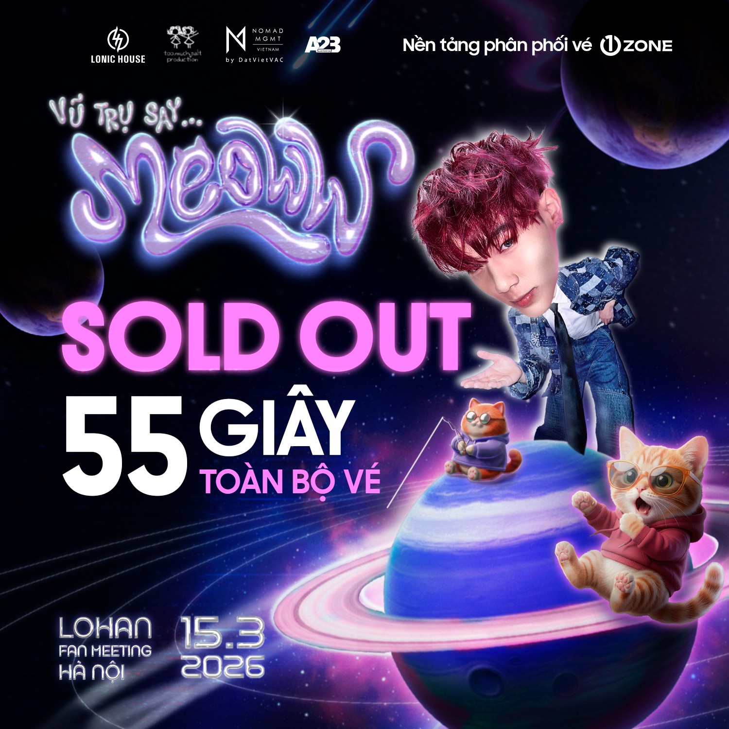 Fanmeeting sold-out hết trong 55 giây (Ảnh: FBNV) 