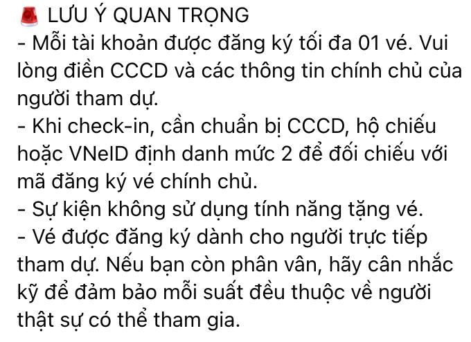 Khi check-in tại sự kiện, khán giả phải xuất trình CCCD hoặc VNeID định danh mức 2 để đối chiếu với mã đăng ký (Ảnh: FBNV)