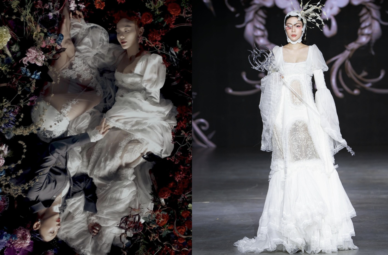 Minh Hằng và một thiết kế từ NTK Vicki Virus - thương hiệu La Lune.