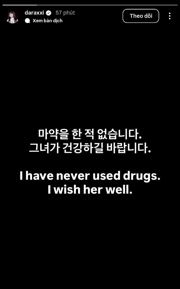 Trên mạng xã hội, cô lần nữa phủ nhận cáo buộc nghiện ngập...