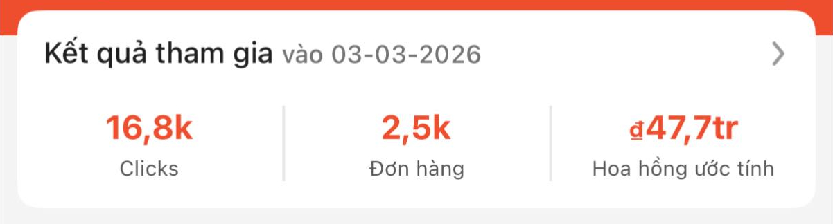 Gần nhất - ngày 3/3/2026, cô cập nhật con số 47,7 triệu đồng