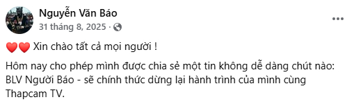 Thông báo nghỉ việc của Người Sắt và Người Báo