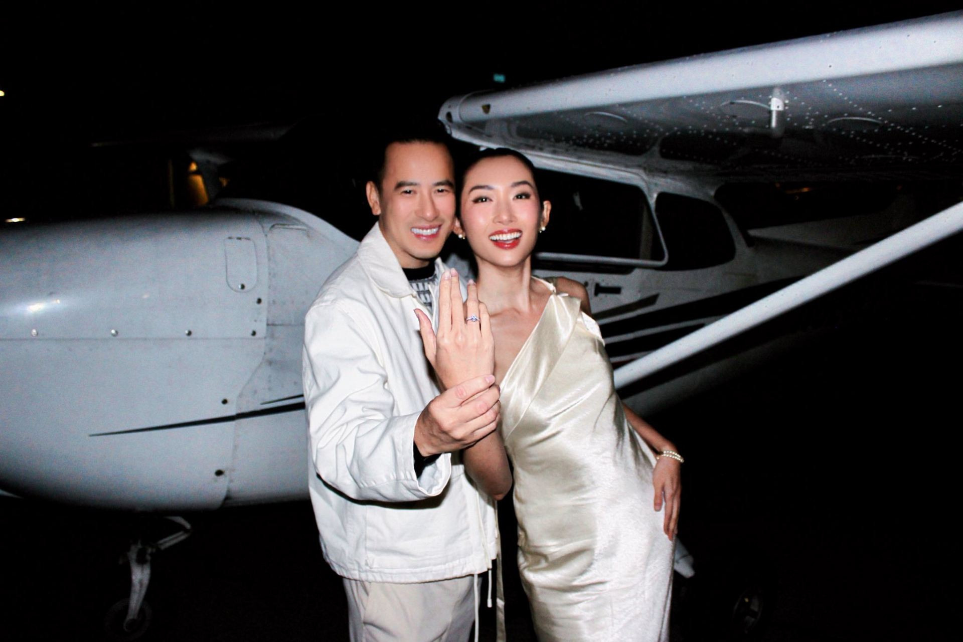 Cuối năm 2025, Thanh Khoa được chồng cầu hôn trên trực thăng 