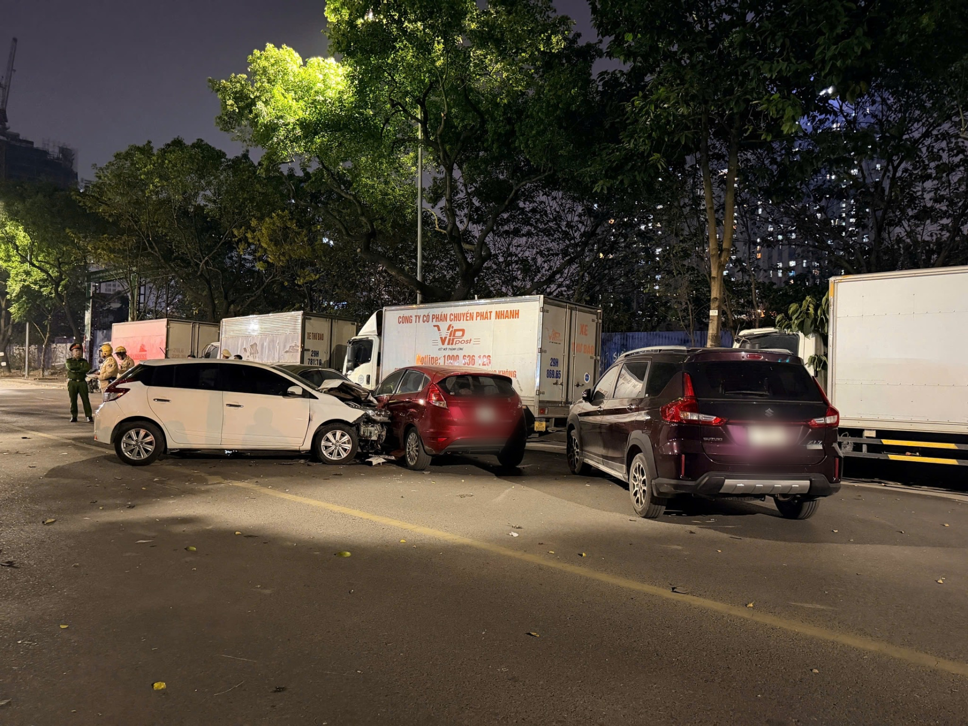 Hiện trường vụ tai nạn 