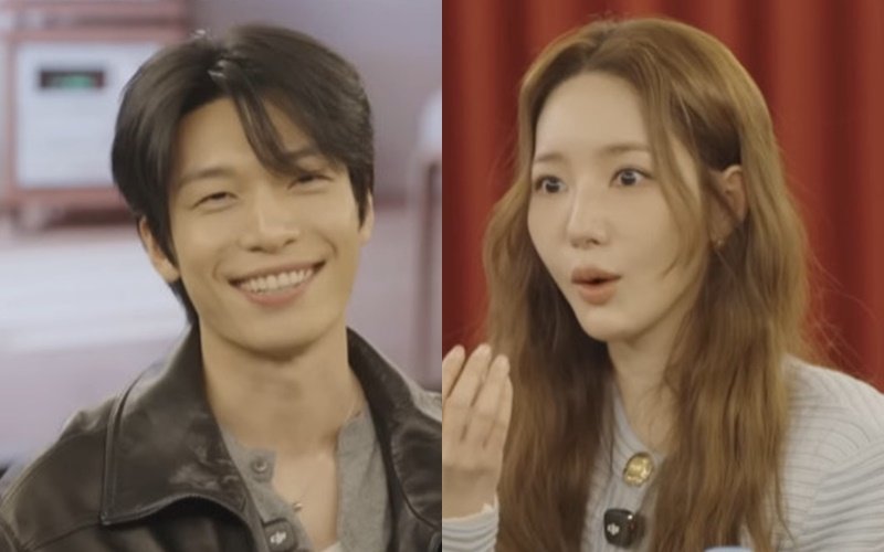 Park Min Young ban đầu còn tưởng Wi Ha Joon sẽ lóng ngóng như “gà mắc tóc” khi quay cảnh tình cảm mùi mẫn cùng cô. Ảnh: Naver