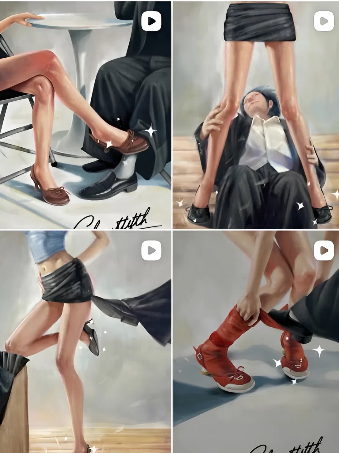 Hình ảnh có nhiều chi tiết phản cảm trong chiến dịch quảng cáo của CHAUTFIFTH (Ảnh @chautfifth.official).