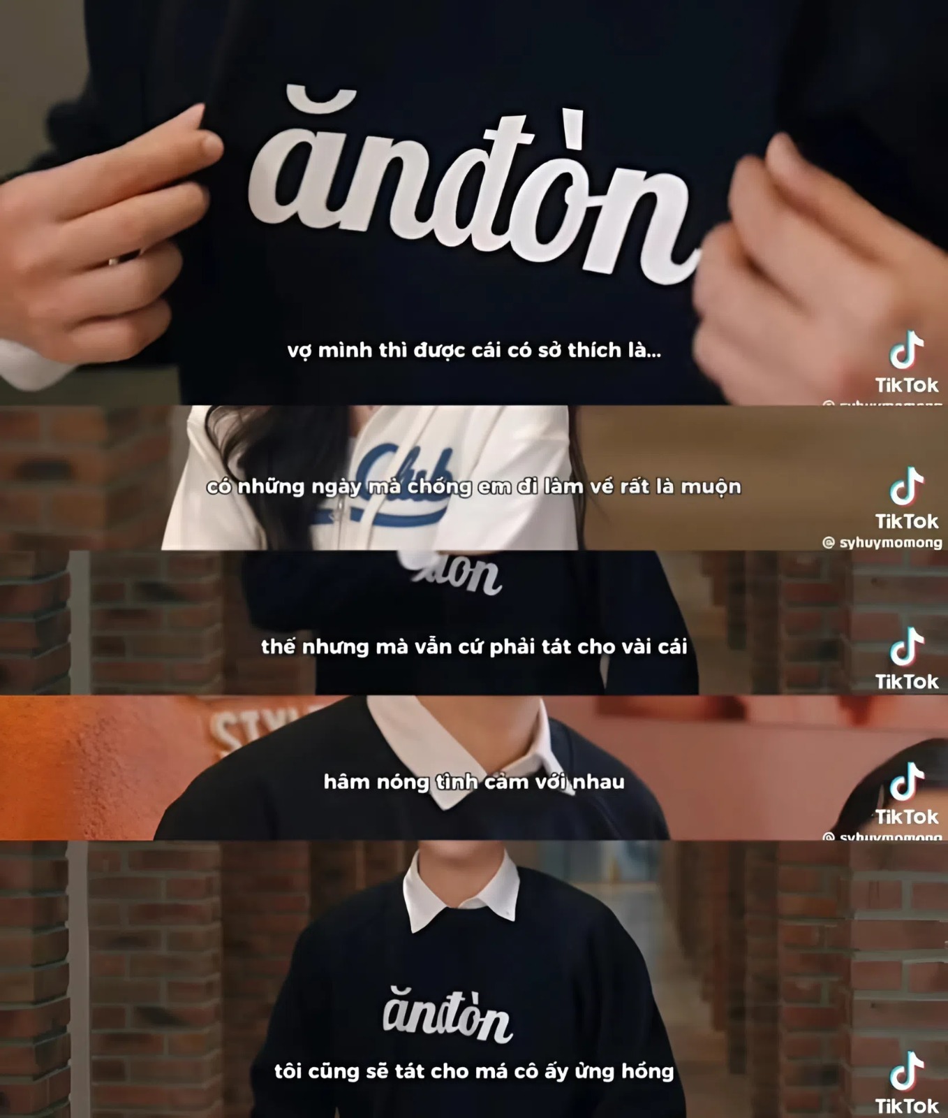 Lời thoại liên tục đề cập đến hành vi bạo lực phụ nữ trong video (Ảnh chụp màn hình).