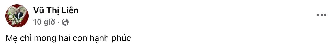 Mẹ ruột và chị gái Hoà Minzy gửi lời chúc phúc tới đôi tình nhân 