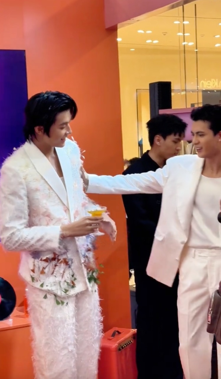 Chiều cao 1m93 của Vĩnh Đam khiến các sao nam cũng phải ái ngại (Ảnh chụp màn hình).