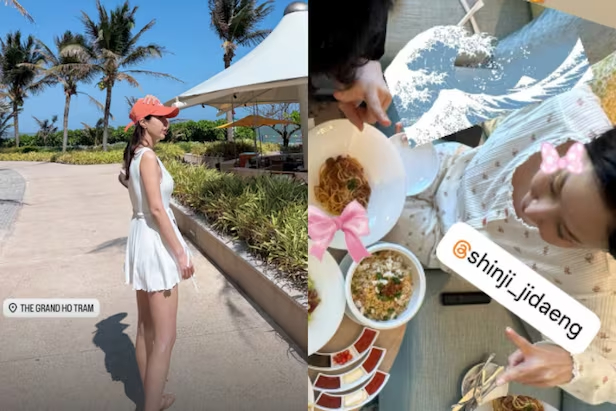 Cô chia sẻ tới người hâm mộ những khoảnh khắc đáng nhớ trong chuyến đi tới Việt Nam. Ảnh: X