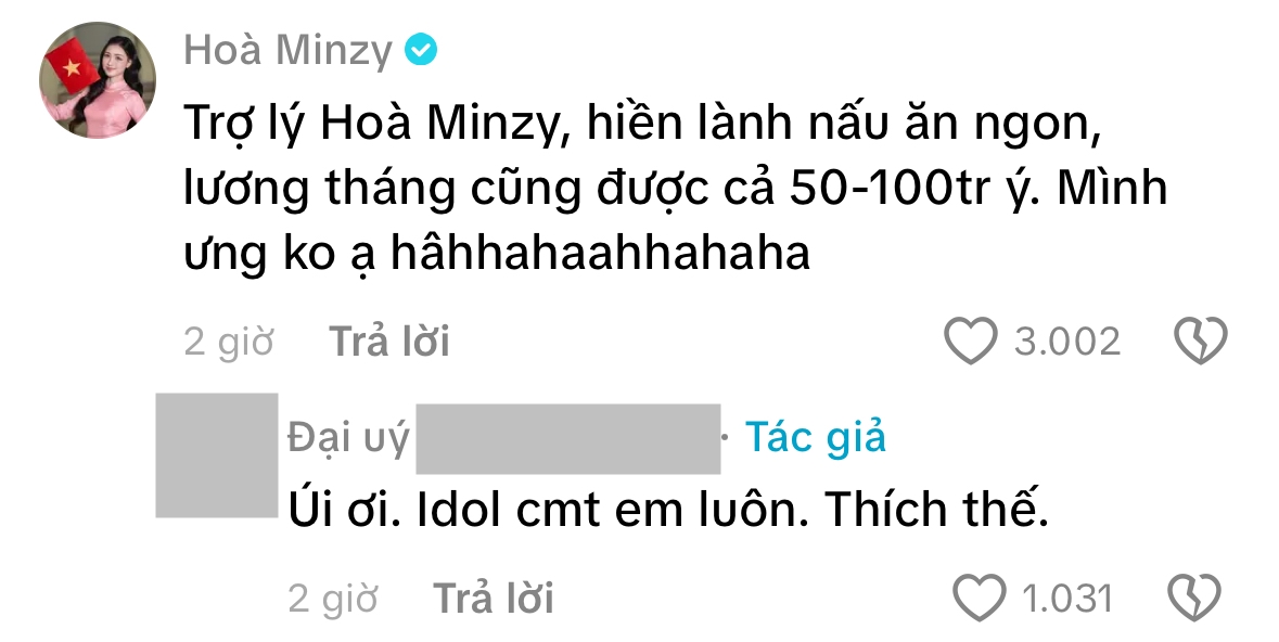 Hòa Minzy liền mai mối cô trợ lý, tiện flex luôn mức lương cỡ này.