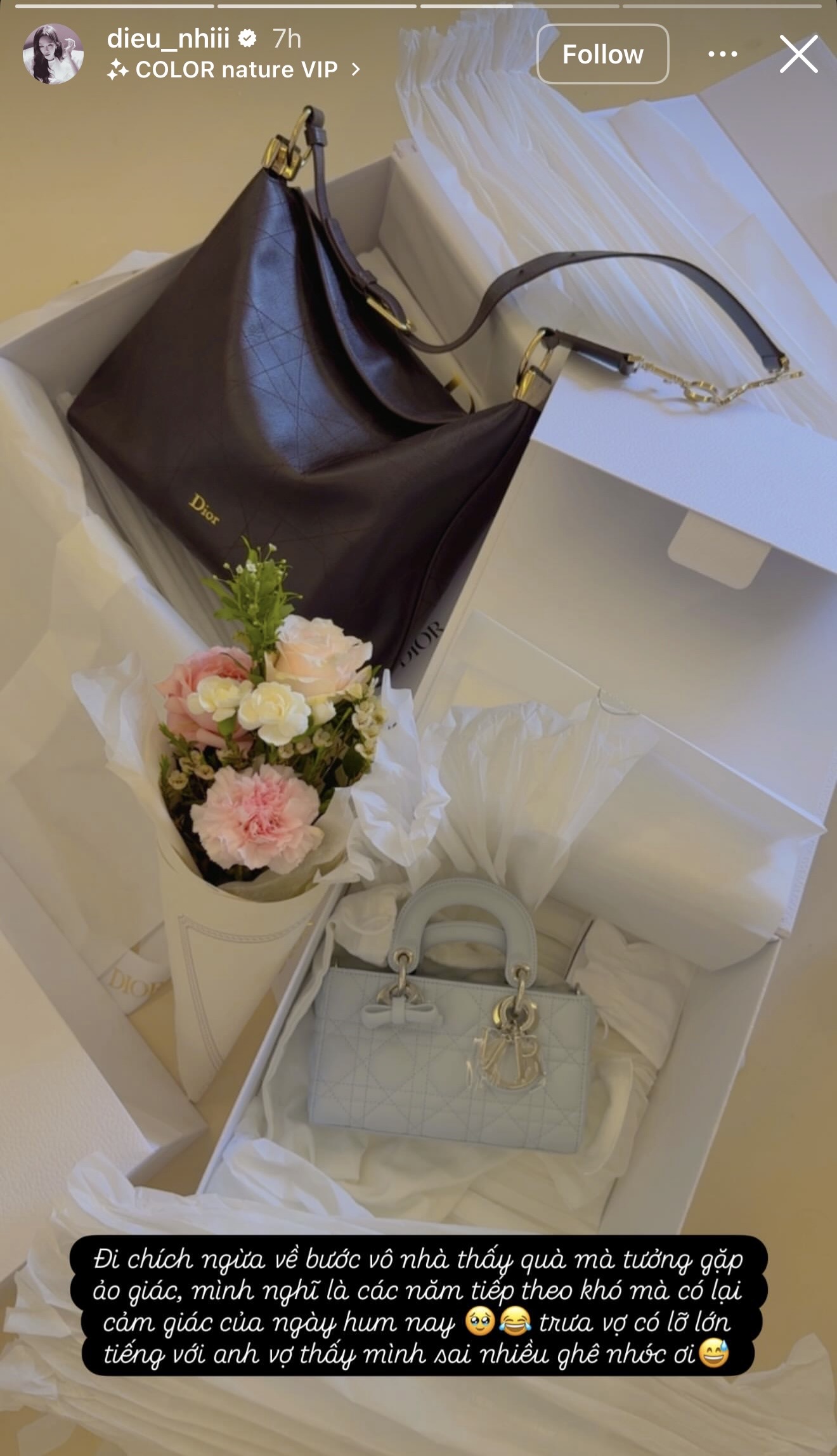 Diệu Nhi hài hước cho biết mình ngỡ đang