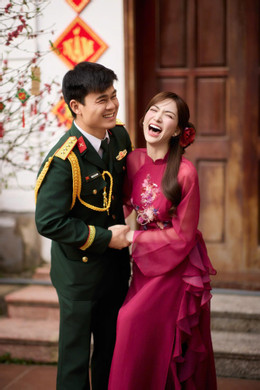   Hòa Minzy và ông xã Thăng Cương đã có khoảng 4 năm yêu âm thầm trước khi công khai mối quan hệ với công chúng. Ảnh: FBNV  