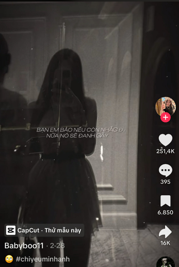 BabyBoo thường đính kèm dòng 