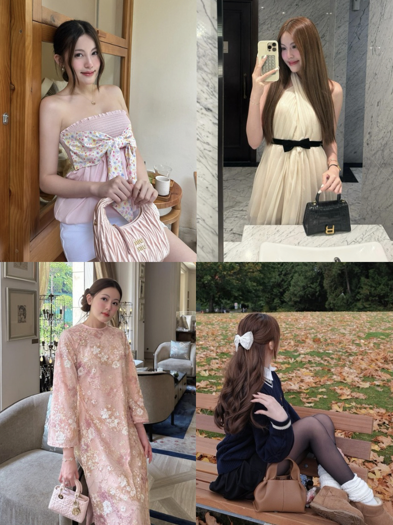  Một số chiếc túi từ đa thương hiệu của Tăng Mỹ Hàn.