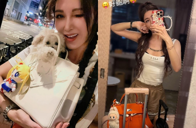 Cô còn nắm trong tay 1 bộ sưu tập túi Hermès đắt giá. Ảnh: HK01.