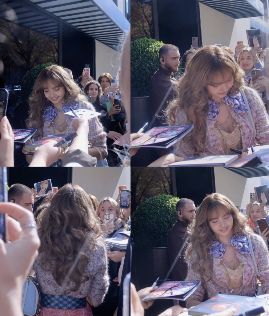  Lisa qua ống kính fan Việt mùa Spring/Summer 26 vào tháng 9/2025. (Ảnh @thuthuyfr)