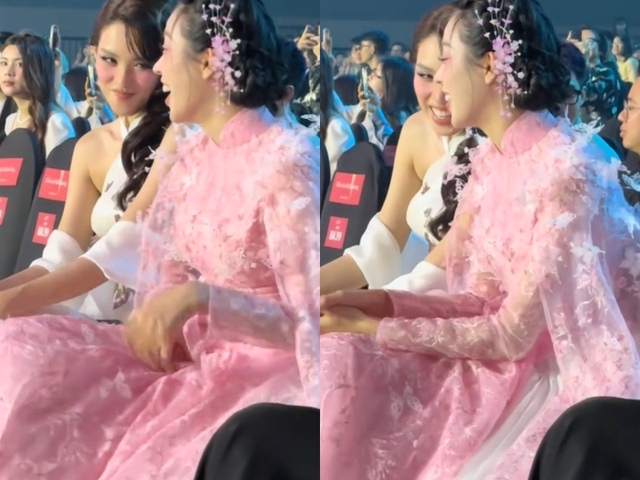 Bạn bè xung quanh liên tục trêu chọc Thanh Thuỷ khi thấy cô quay chụp SOOBIN trên sân khấu