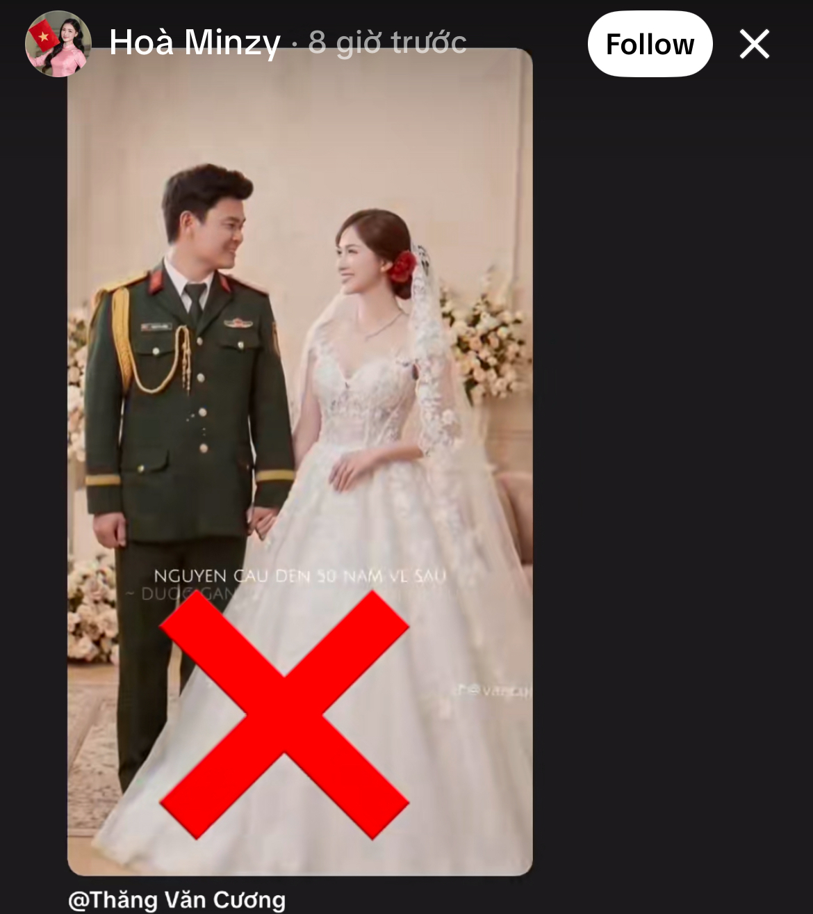 Nữ ca sĩ cũng khẳng định những bức ảnh cưới bị lan truyền là sản phẩm của AI 