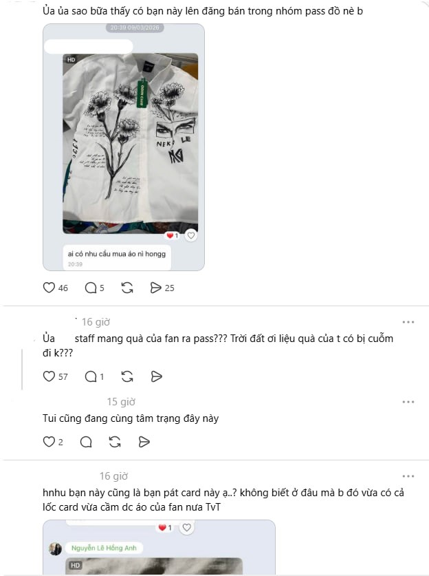 Sự việc bắt đầu từ một bài đăng trên Threads (Ảnh cap màn hình)