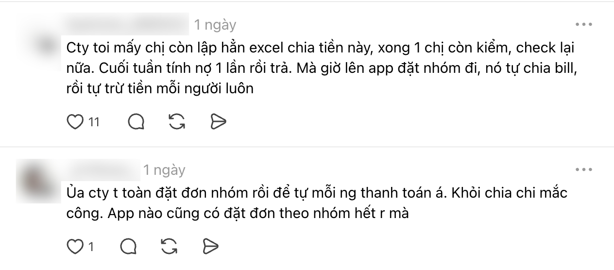 Nhiều người đã áp dụng các phương pháp khác nhau để chia hoá đơn công bằng. (Ảnh chụp màn hình) 