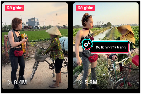 Những clip hóa thân thành khách du lịch Hàn Quốc đi khám phá nghĩa trang của cô gái này hút triệu view.